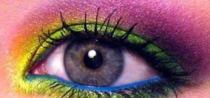 Apply Mad Hatter inspired wearable makeup