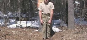 Use fire thong method in the woods