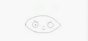 Draw Stewie from "Family Guy" on your computer