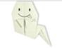 Origami a paper ghost for Halloween Japanese style