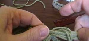 Crochet a fringe on a scarf