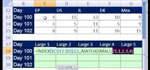 Return a sorted list based on row values in MS Excel