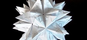 Origami a spiked truncated icosahedron