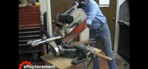 Adjust the miter saw on a Bosch 4412 and 5412