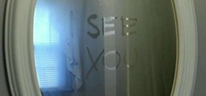 Prank Someone in the Bathroom with a Hidden Message in the Mirror