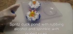 Make melt and pour rubber duck soaps
