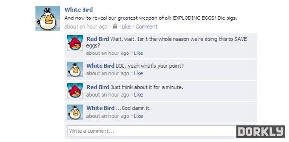 5 Angry Birds Status Updates
