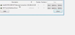 Capture packets with the Wireshark packet sniffer