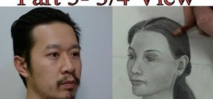 Draw any face realisticaly in profile