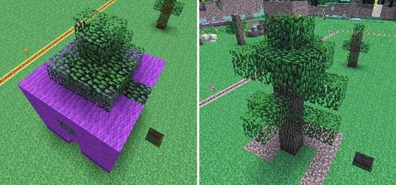 Bend and Shape Trees However You Want in Minecraft
