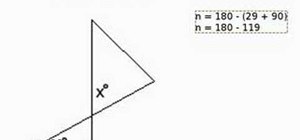 Find a missing vertical angle
