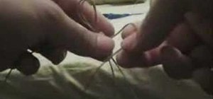 Make a woven hemp bracelet