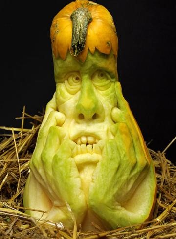 Insanely Talented and Neurotic Pumpkin Carver Is Allergic to Pumpkins