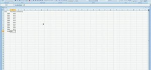 Create a line-graph in Excel 2007