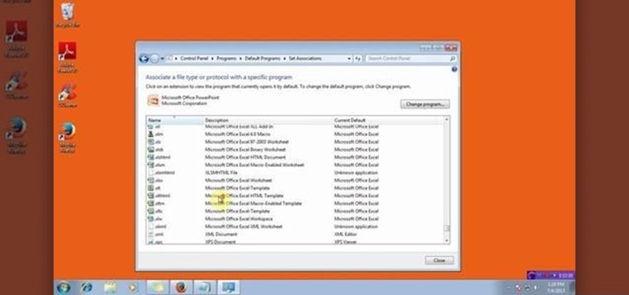 Change the File Extension in Windows 7