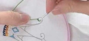 Embroider the stem stitch