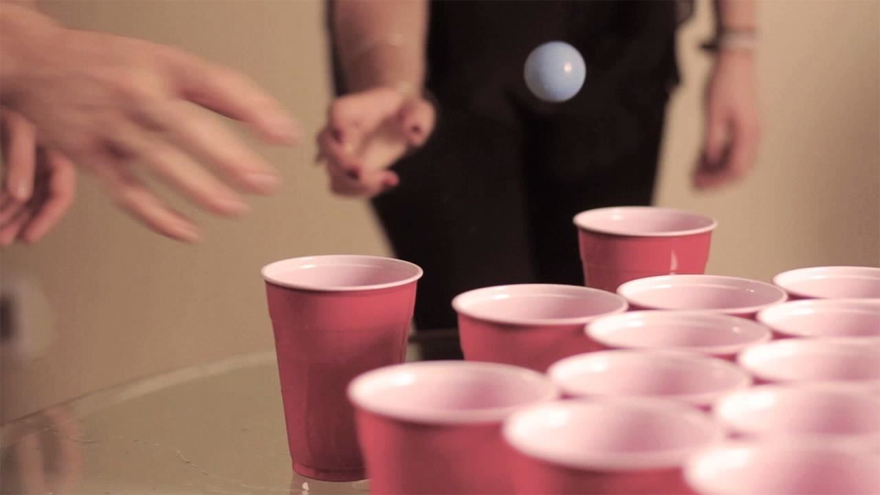 Red Cup Pong Kings Drinking 52 Waterproof Party Cards with Instructions & 8 Bonus Cards
