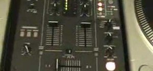 How to set the crossfader on a DJ mixer