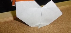 Fold an origami chicken from the Chinese zodiac