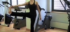 Use leg extensions when practicing yoga to help improve your balance