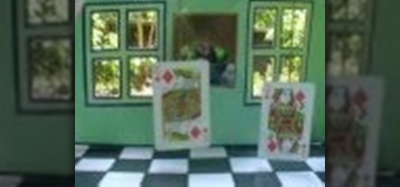 construct a miniature Ames Room using paper similar to the ones in LOTR movies.