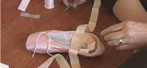 Sew pointe shoes