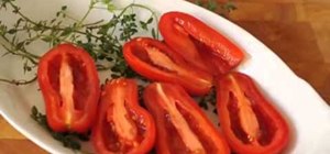 Make oven-dried San Marzano tomatoes with thyme