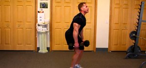 Do a dumbbell squat to tone the leg, hamstring, glute, and inner thigh