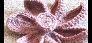 Crochet a lotus flower