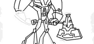 Draw Optimus Prime of Transformers