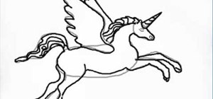 Draw a fantasy unicorn
