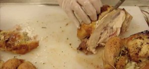 Carve a whole chicken