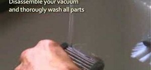 Clean your vacuum's HEPA filter