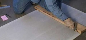 Cut cement backer board