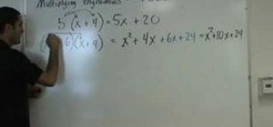 Multiply binomials with the FOIL method