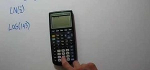 Evaluate logarithms using a calculator TI-83