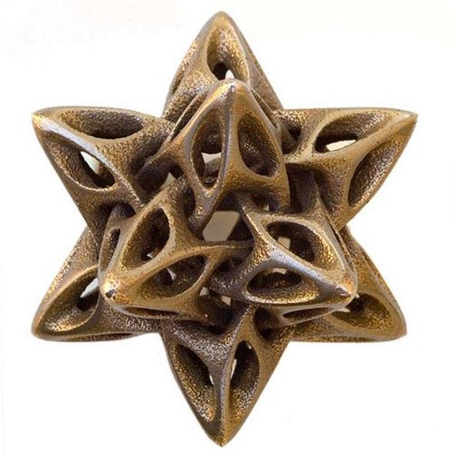 Math Craft Inspiration of the Week: The Polyhedral Metal Sculptures of Vladimir Bulatov