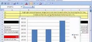 Use a keyboard shortcut to create a chart in Excel 07