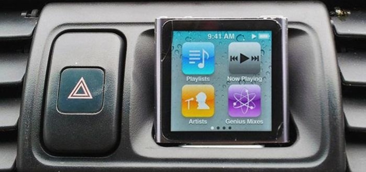 Upgrade Your Car's Digital Clock with a Dash-Mounted iPod Nano