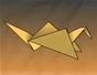 Origami a flapping bird with animation