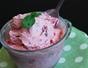 Make homemade strawberry and basil flavored ice cream