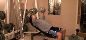 Strength train with incline dumbbell presses