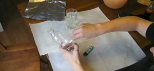 Make a water bong with a water bottle