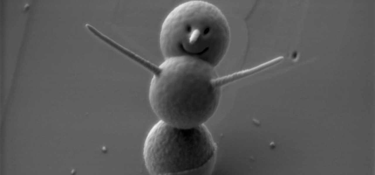 Scientists Create World's Smallest Snowman—He's Just 0.00012 Inches Tall