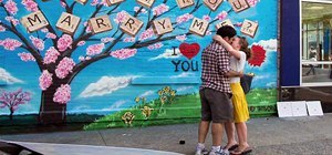 Scrabble and Graffiti Join Forces for the Perfect Marriage Proposal