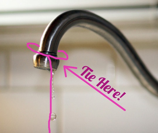 Home Hack: Silence a Leaky Faucet With a String