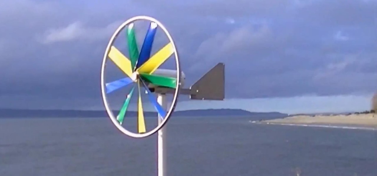 homemade wind turbine out of paper