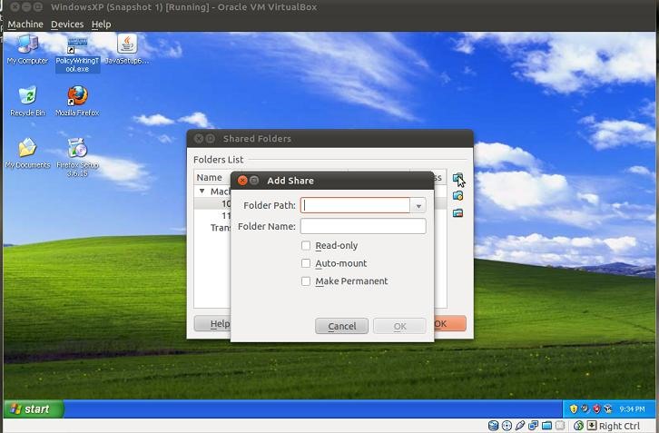 How to Share Local Drives and Folders using Oracle VM VirtualBox with a Guest Windows OS