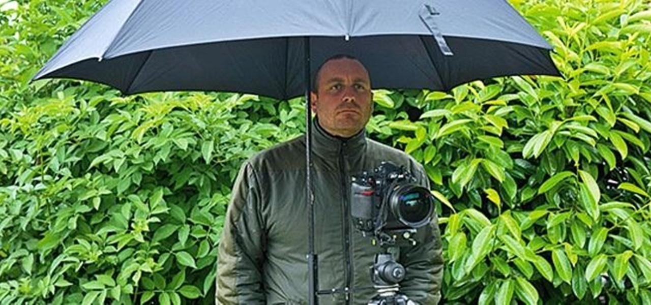 Protect Your Camera from Rain with This Hands-Free DIY Umbrella Holder for Your Tripod