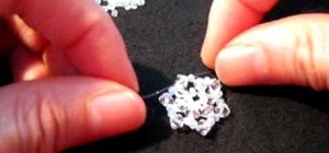 Make a snowflake with beads